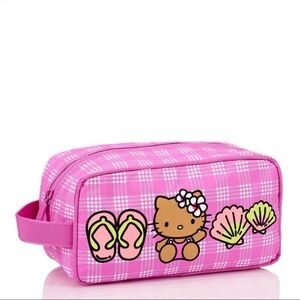 ALOHA Collection x Hello Kitty Sunkissed Pink Palaka Dopp Kit Travel Bag